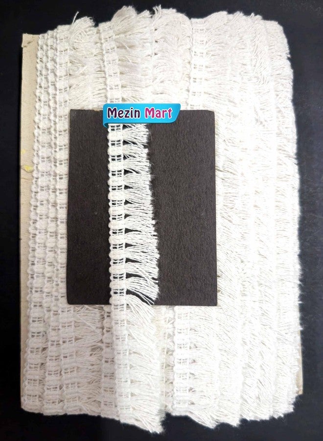 Mezin Cotton ZADU Lace Border for Dress, Kurtis, Dupatta, Bag, Craft and Decorations (8 Mtr) - Image 3